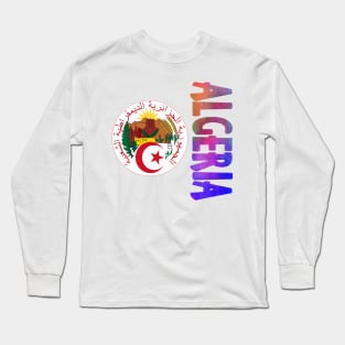 Algeria Coat of Arms Design Long Sleeve T-Shirt